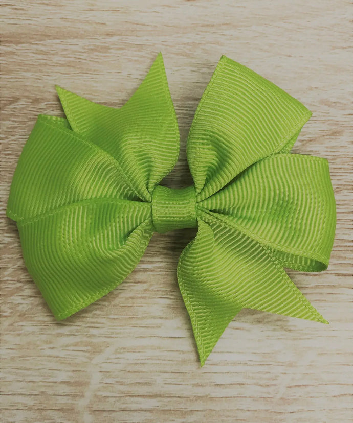 Lime Pinwheel Bow