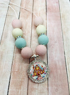 Pastel Gingerbread House Necklace