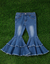 Load image into Gallery viewer, Double Layer Denim Bells Jeans
