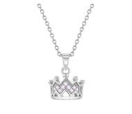 Sterling Silver Crown Necklace