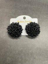 Load image into Gallery viewer, Seed Bead Pom Studs
