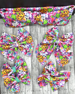 Neon Pumpkin Bows