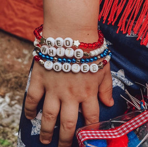 Red White & Boujee Stack