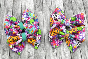 Neon Pumpkin Bows