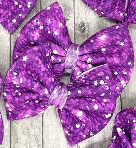 Purple Speckled Bows