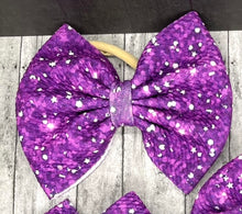Load image into Gallery viewer, Purple Speckled Bows
