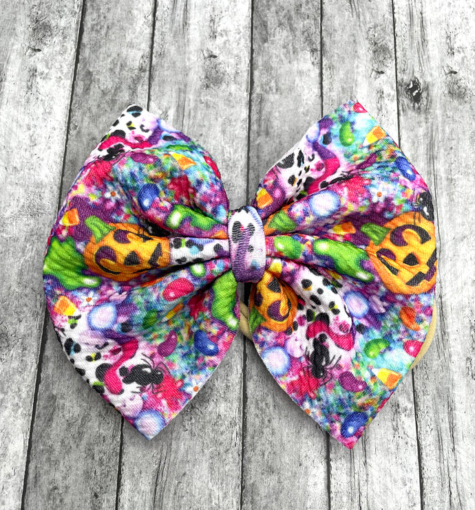 Neon Pumpkin Bows