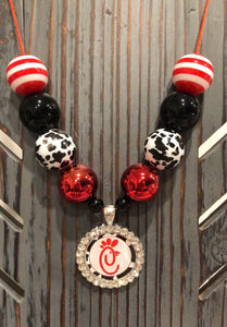 Chick Fil A Bubblegum Necklace