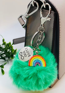 Jumbo Pom Keychains