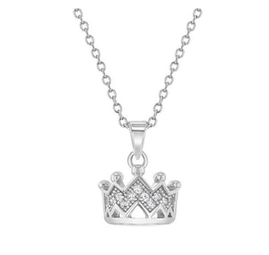 Sterling Silver Crown Necklace