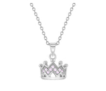 Load image into Gallery viewer, Sterling Silver Crown Necklace
