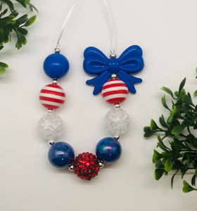 Red, White, and Bow- Multiple Colors