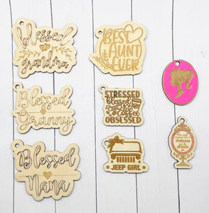 Wooden Keychain Tag Add On