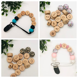 Personalized Silicone Paci Clip