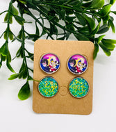 Beetlejuice Earrings-Stud or Clip On