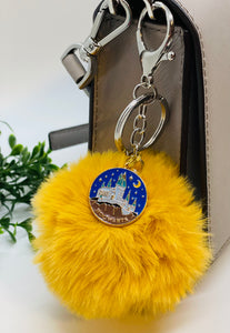 Jumbo Pom Keychains